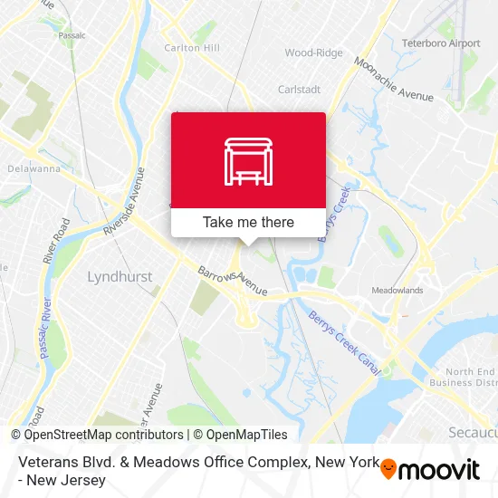 Veterans Blvd. & Meadows Office Complex map