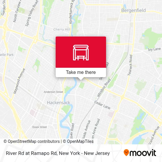 River Rd at Ramapo Rd map