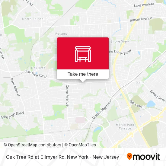Oak Tree Rd at Ellmyer Rd map