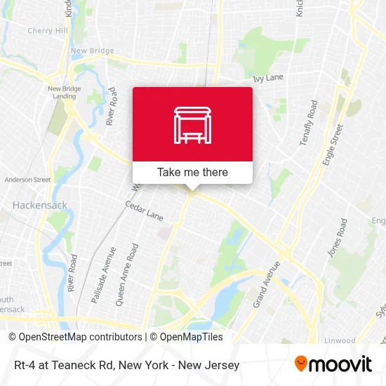Rt-4 at Teaneck Rd map