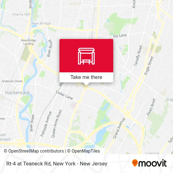 Rt-4 at Teaneck Rd map