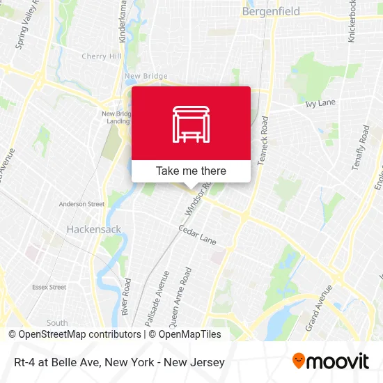 Rt-4 at Belle Ave map