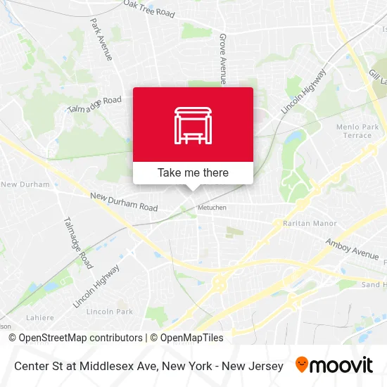 Center St at Middlesex Ave map