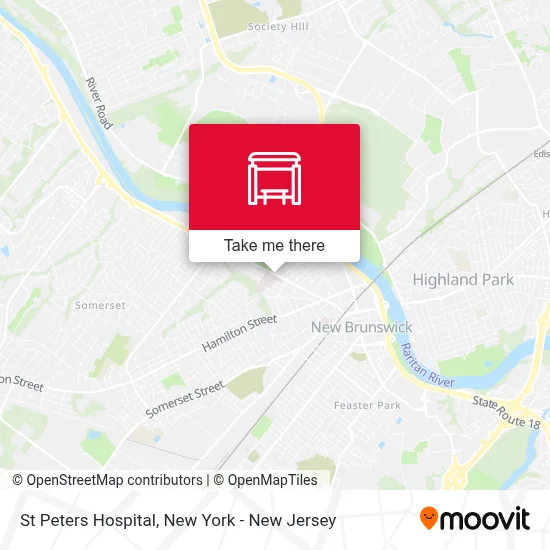 St Peters Hospital map