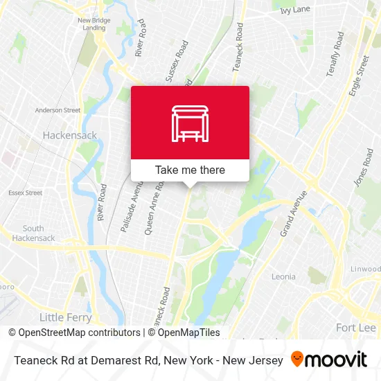Teaneck Rd at Demarest Rd map