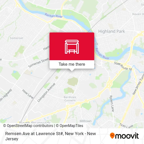 Remsen Ave at Lawrence St# map