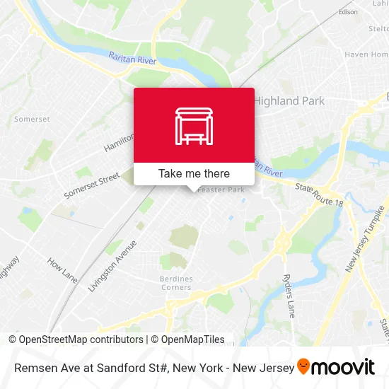 Remsen Ave at Sandford St# map