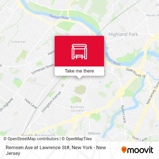 Remsen Ave at Lawrence St# map