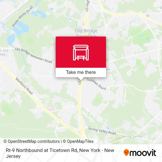 Rt-9 Northbound at Ticetown Rd map