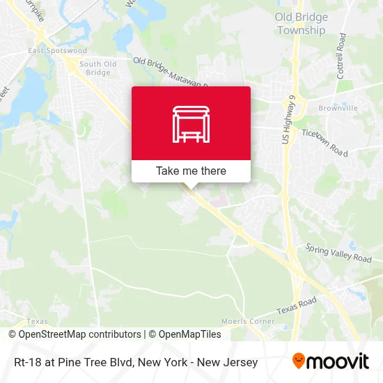 Rt-18 at Pine Tree Blvd map