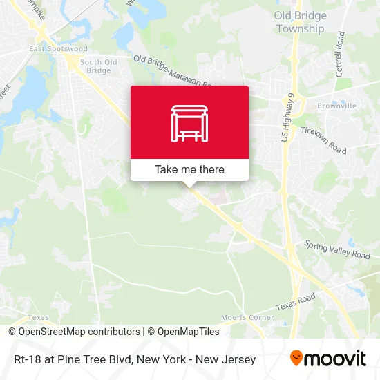 Rt-18 at Pine Tree Blvd map
