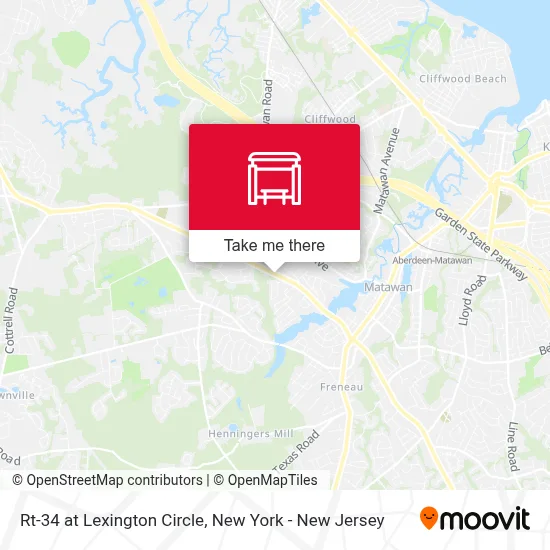 Rt-34 at Lexington Circle map