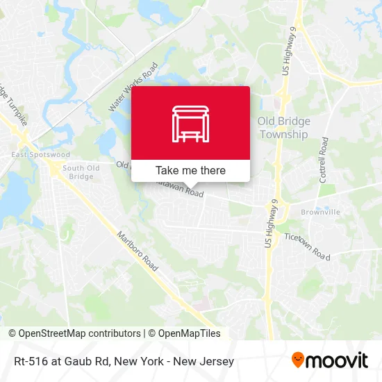 Rt-516 at Gaub Rd map