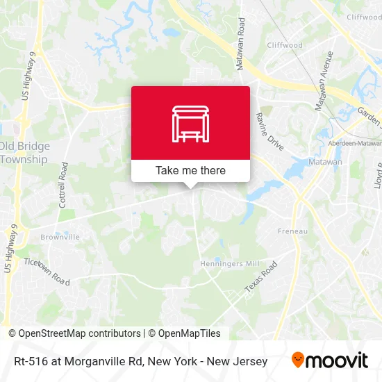 Rt-516 at Morganville Rd map