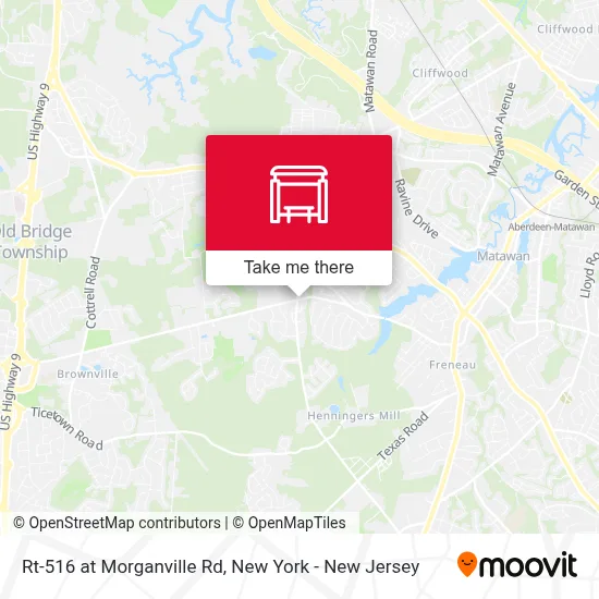 Rt-516 at Morganville Rd map