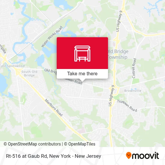 Rt-516 at Gaub Rd map