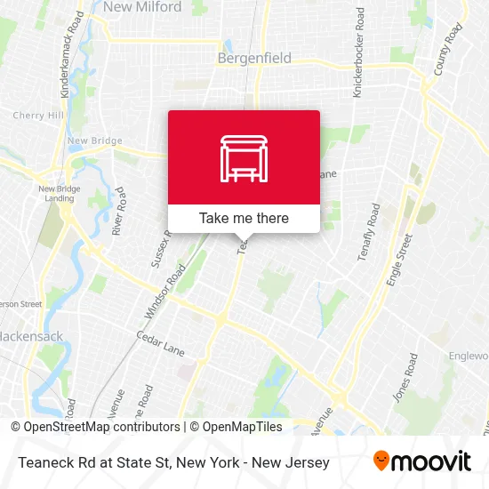 Teaneck Rd at State St map