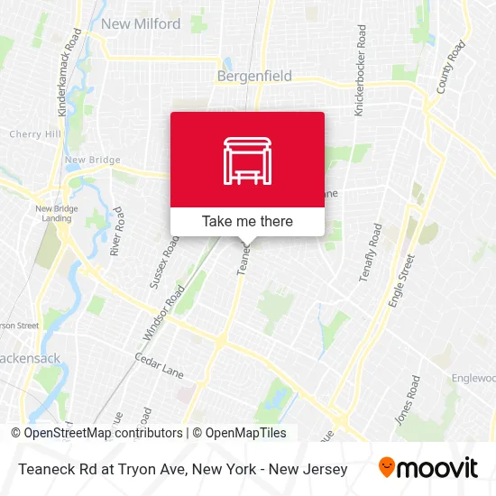 Teaneck Rd at Tryon Ave map
