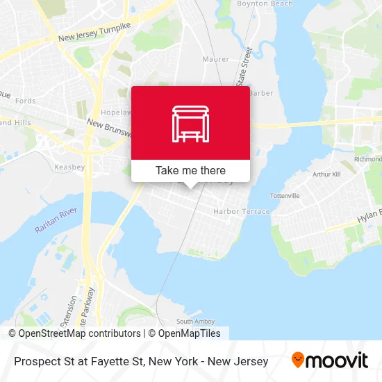 Prospect St at Fayette St map