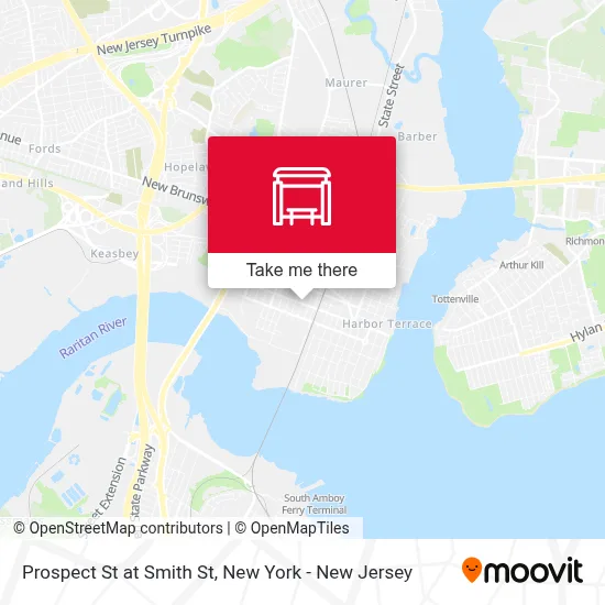 Prospect St at Smith St map