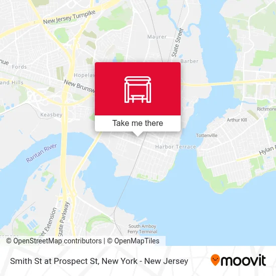 Smith St at Prospect St map
