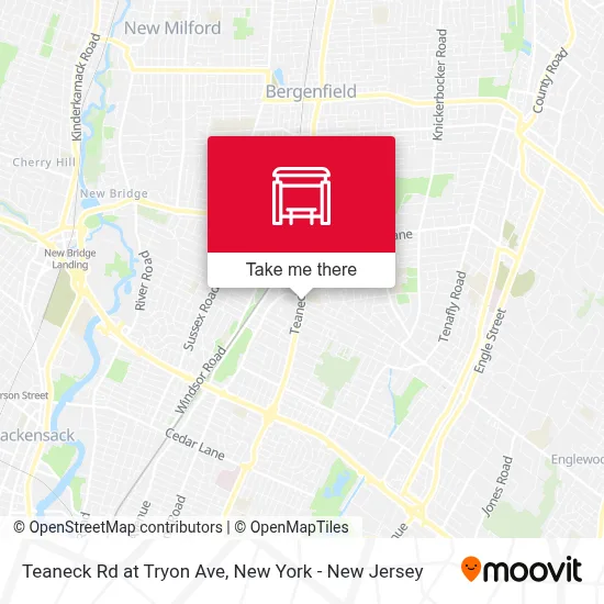 Teaneck Rd at Tryon Ave map