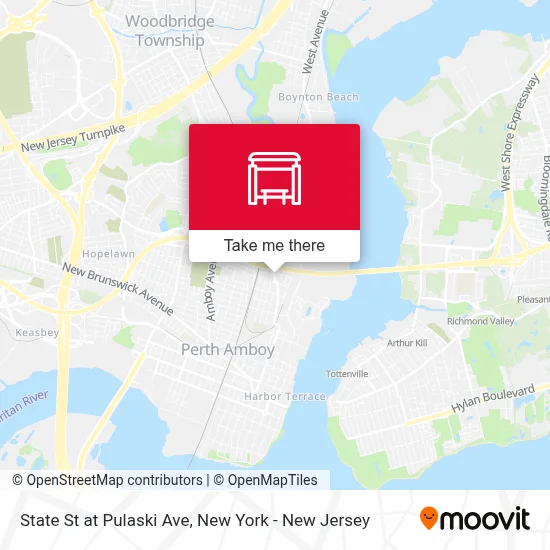 State St at Pulaski Ave map