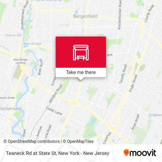 Teaneck Rd at State St map