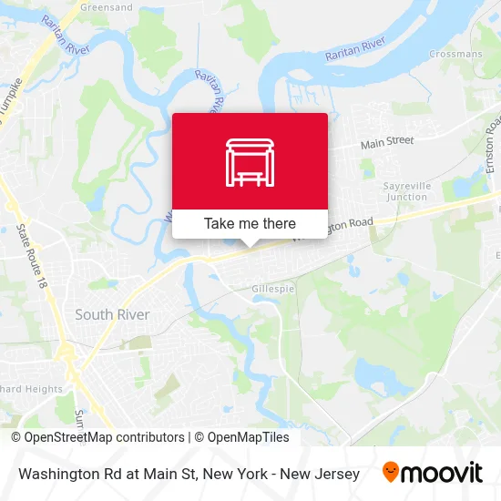 Washington Rd at Main St map