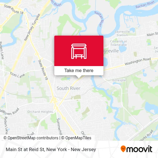 Main St at Reid St map