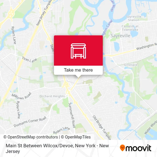 Main St Between Wilcox/Devoe map