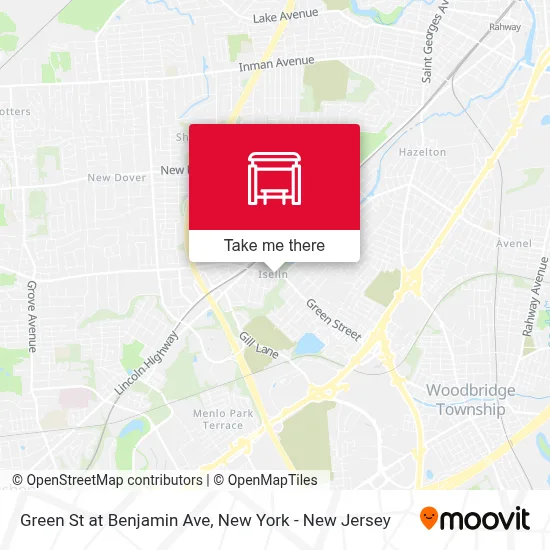 Green St at Benjamin Ave map
