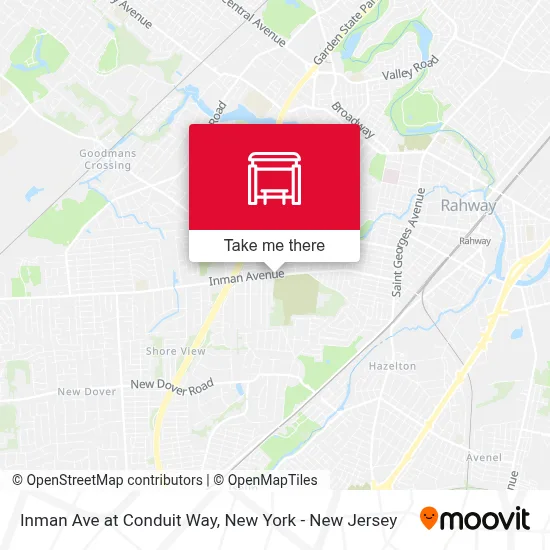 Inman Ave at Conduit Way map