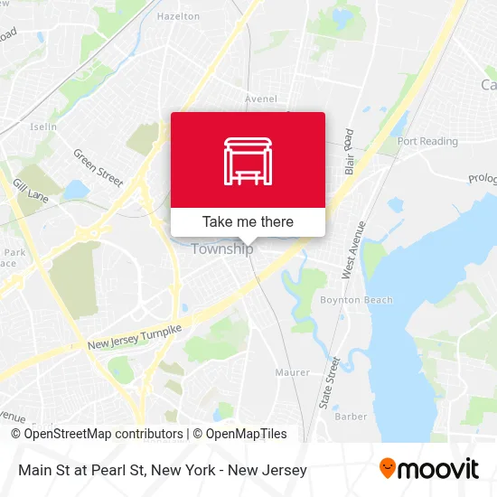 Main St at Pearl St map