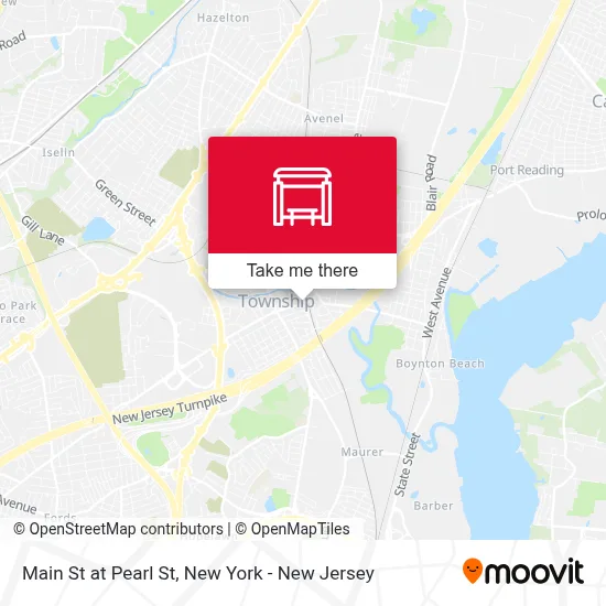Main St at Pearl St map