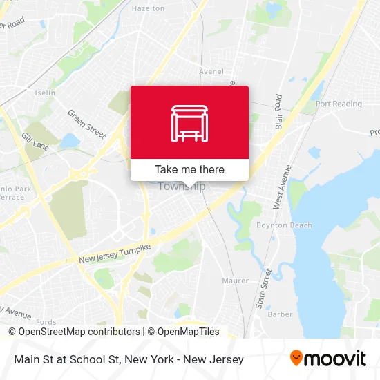 Main St at School St map