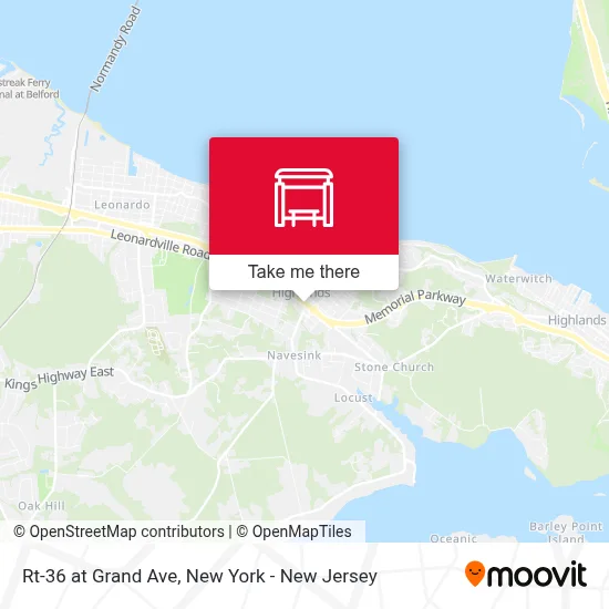 Rt-36 at Grand Ave map