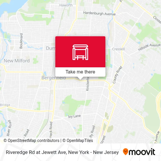 Riveredge Rd at Jewett Ave map