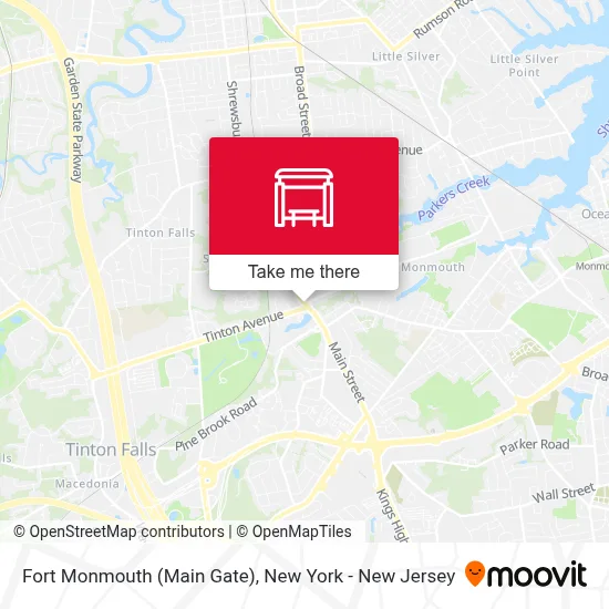 Fort Monmouth (Main Gate) map