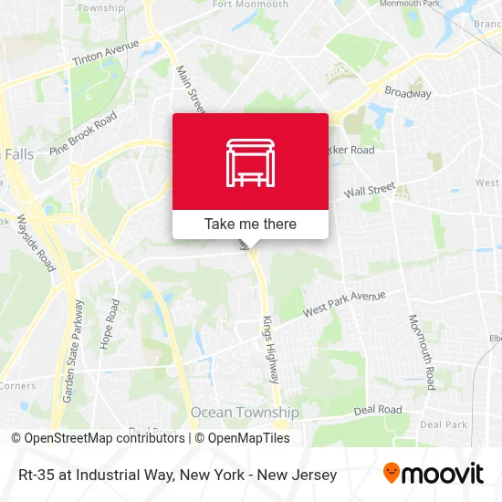 Rt-35 at Industrial Way map