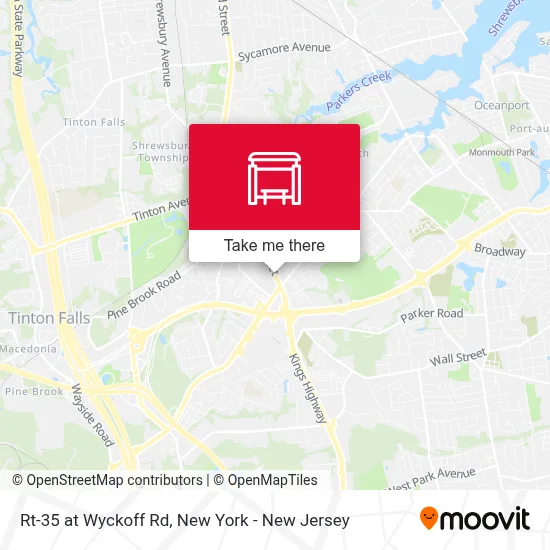 Rt-35 at Wyckoff Rd map