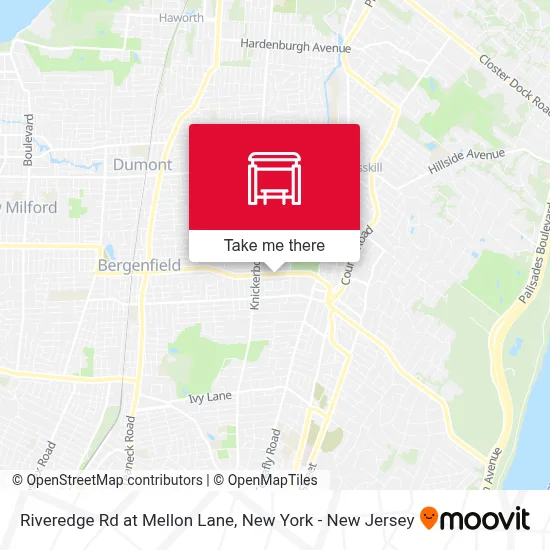 Riveredge Rd at Mellon Lane map