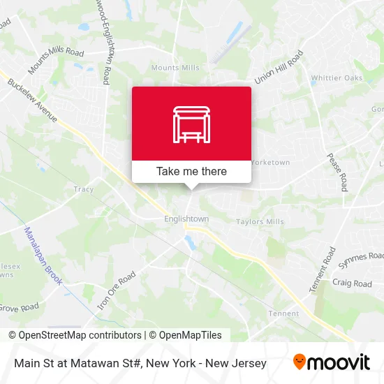Main St at Matawan St# map