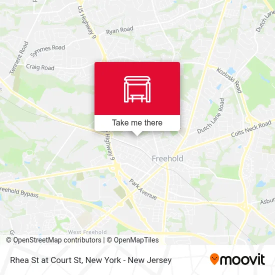 Rhea St at Court St map