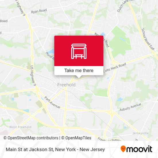 Main St at Jackson St map