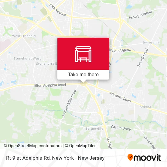 Rt-9 at Adelphia Rd map