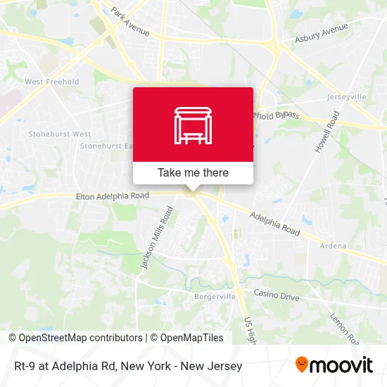 Rt-9 at Adelphia Rd map
