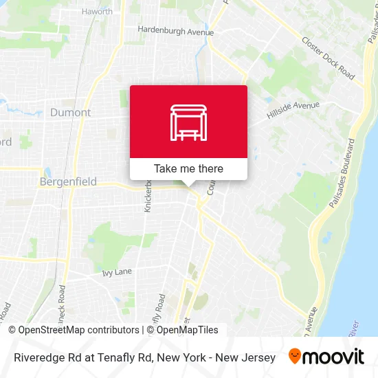 Riveredge Rd at Tenafly Rd map