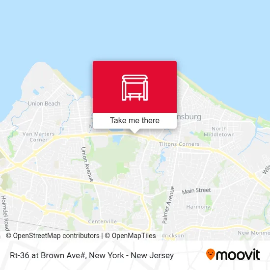 Rt-36 at Brown Ave# map