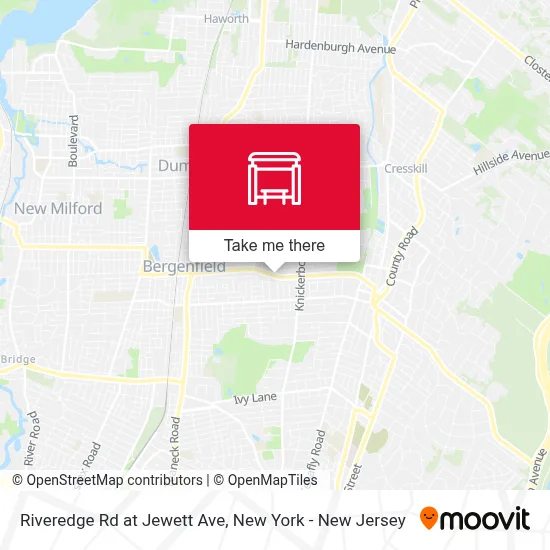 Riveredge Rd at Jewett Ave map